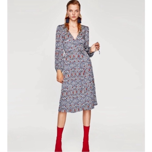 zara wrap dress